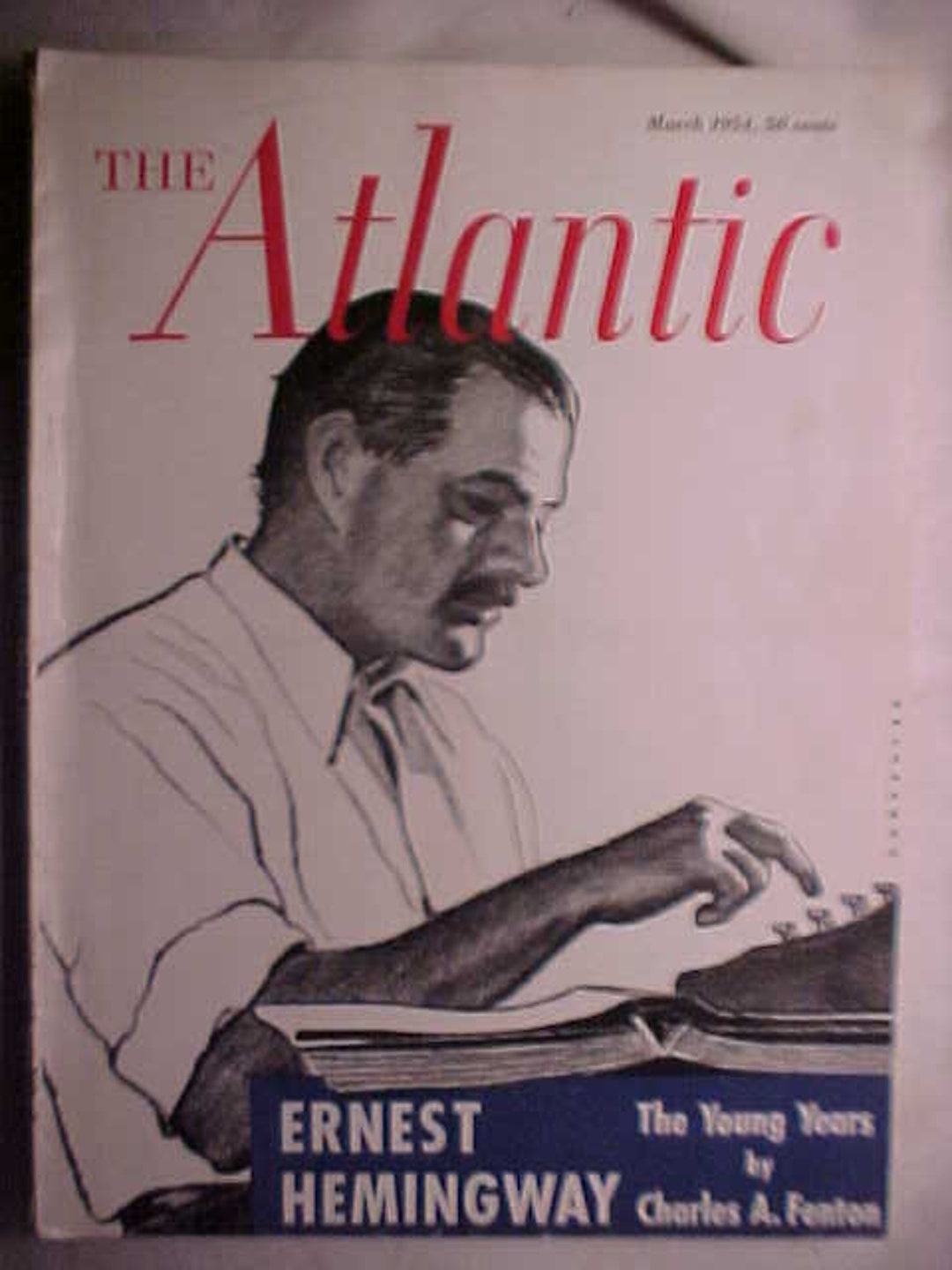 March 1954 the Atlantic Monthly Magazine With Ernest Hemingway Etsy
