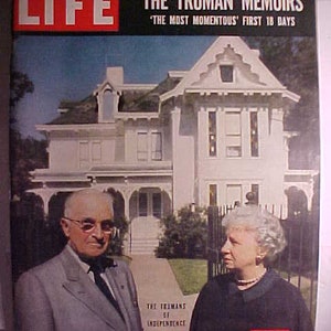 September 26, 1955 LIFE Magazine with Harry Truman and Wife on the Cover has 184 pages of ads and articles, Birthday Gift Idea No.2