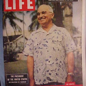 December 10, 1951 LIFE Magazine with Franklin D. Roosevelt on the cover has 176 pages of ads and Articles, Birthday Gift Idea
