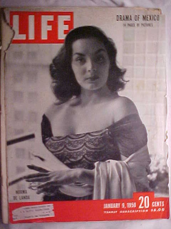 January 9, 1950 LIFE Magazine With Norma De Landa on the Cover Has