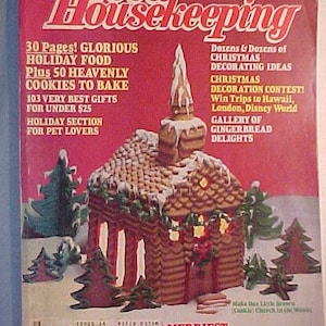 December 1985 Good Housekeeping Magazine Christmas on the Cover by Charles Gold, has 376 pages of ads & articles, Birthday Gift Idea