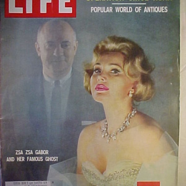 June 29, 1959 LIFE Magazine with Zsa Zsa Gabor on the Cover has 148 pages of ads and articles, Birthday Gift Idea