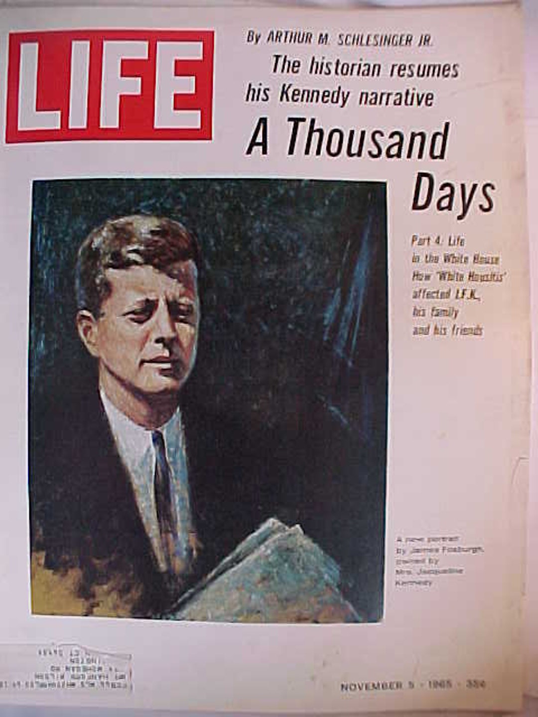 November 5, 1965 LIFE Magazine With John F. Kennedy on the Cover