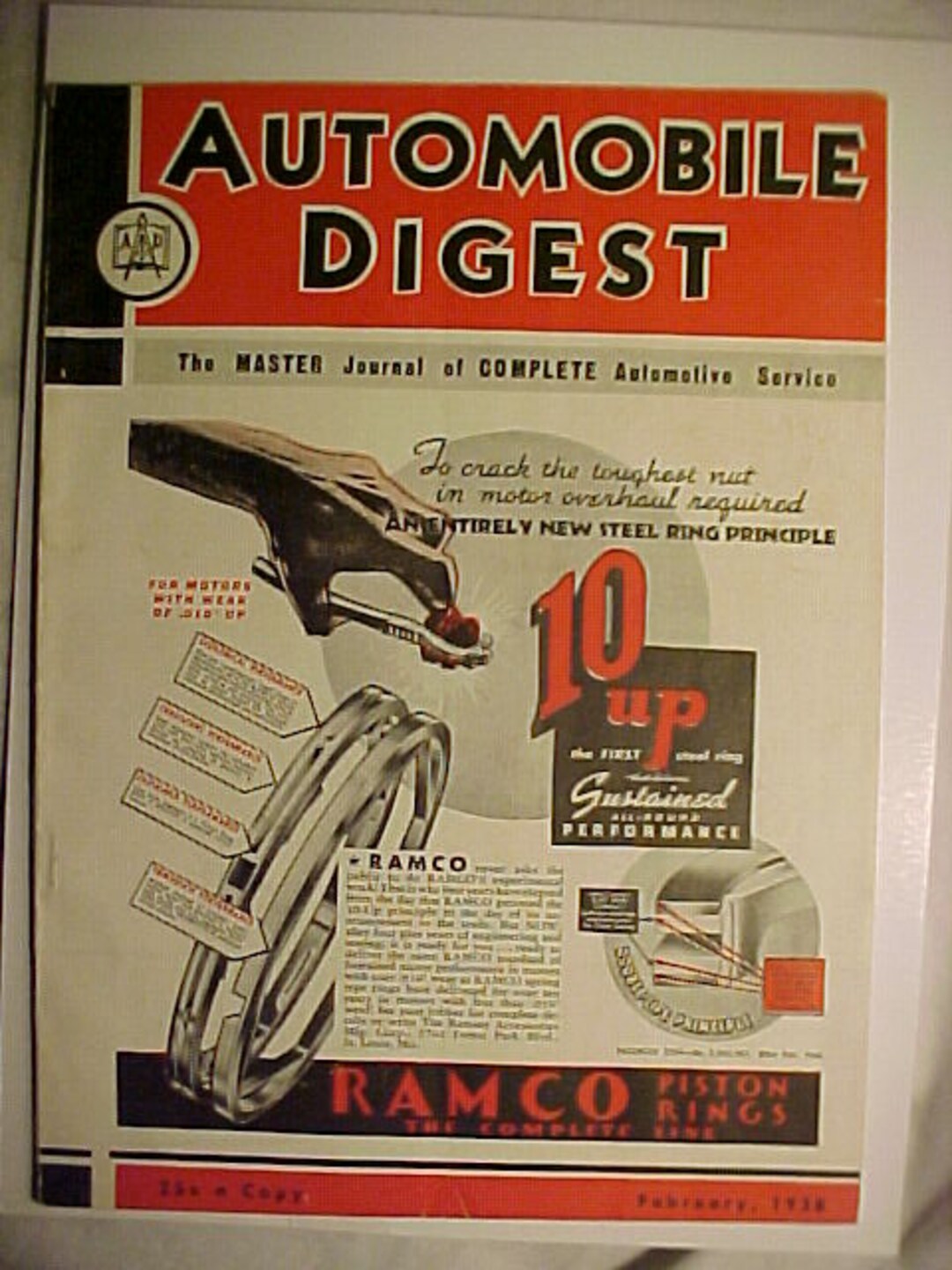 February 1938 Automotive Digest Magazine Has 70 Pages of Ads and ...