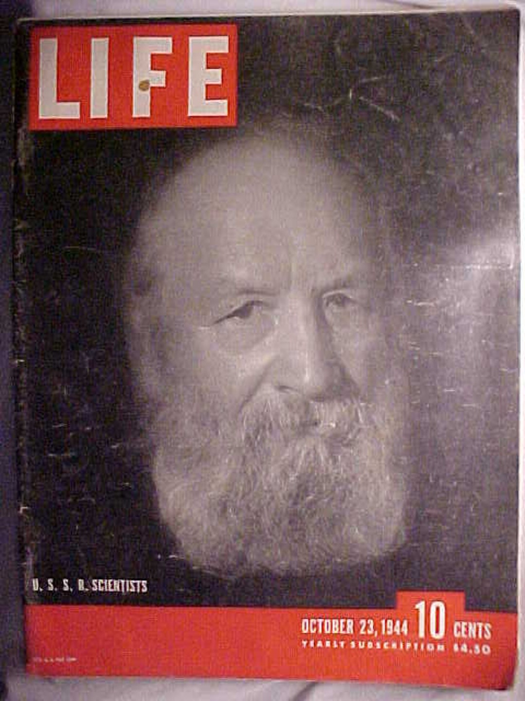 October 23, 1944 LIFE Magazine With U.S.S.R. Scientists Alexei Krylov ...