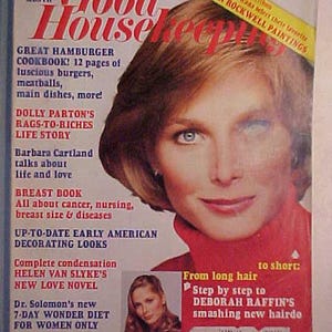 February 1979 Good Housekeeping Magazine Deborah Raffin on the Cover by Sherman Weisburd, has 280 pages of ads & articles Birthday Gift Idea