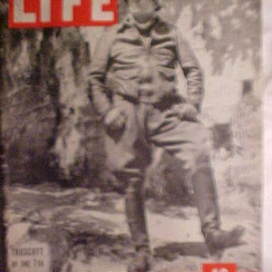 October 2, 1944 LIFE Magazine with WWII Lieutenant General Lucian King Truscott Jr. on the Cover has 124 pages of ads and articles