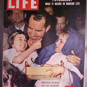 January 7, 1957 LIFE Magazine with Richard Nixon on the Cover has 88 pages of ads and articles, Birthday Gift Idea