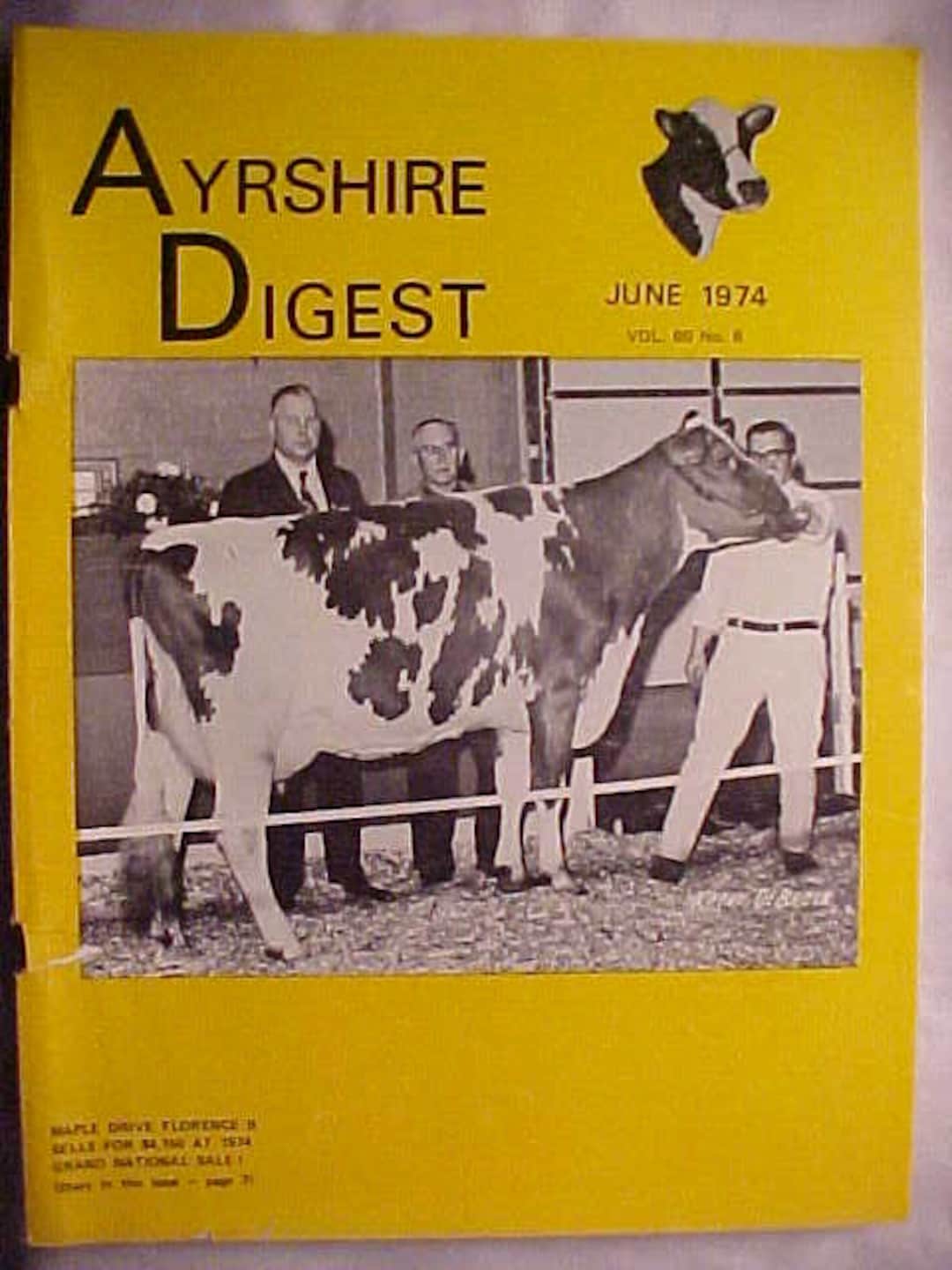 June 1974 the Ayrshire Digest Magazine the Ayrshire Breeders