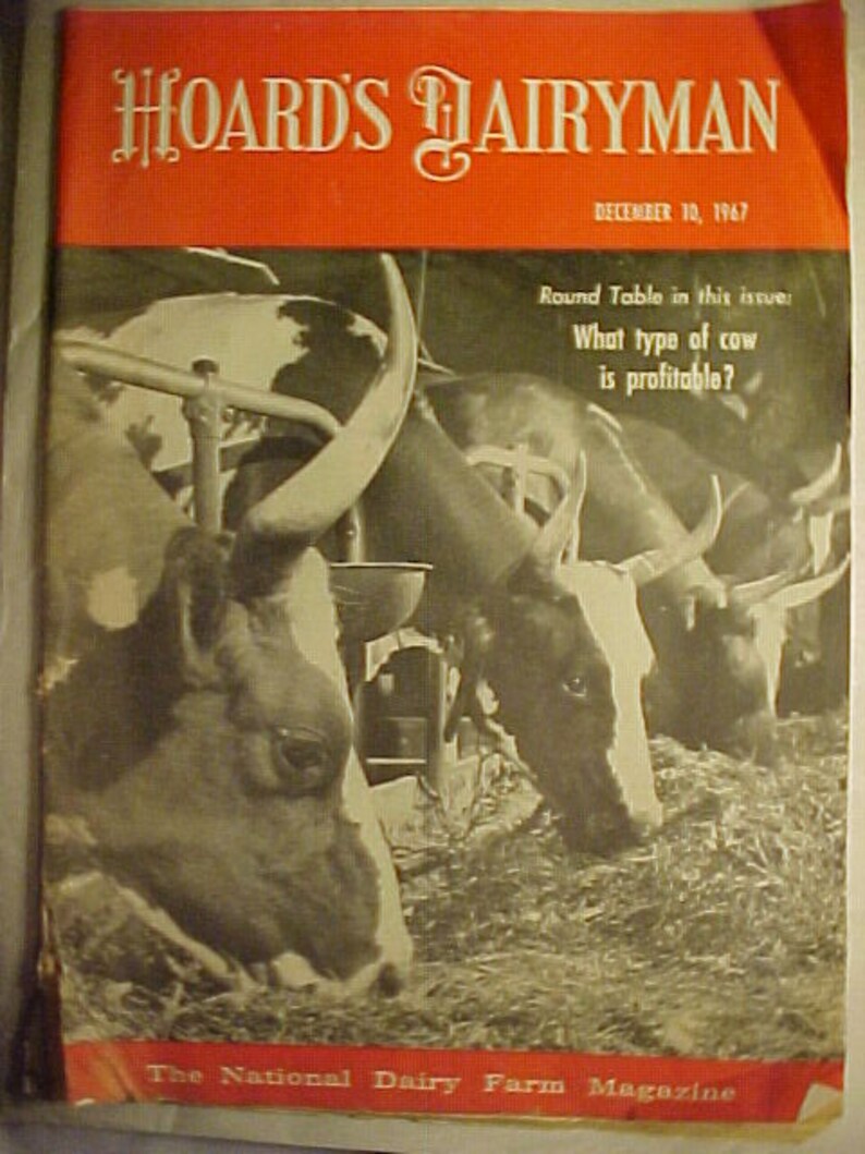 December 10 1967 Hoard's Dairyman The National Dairy Farm Etsy