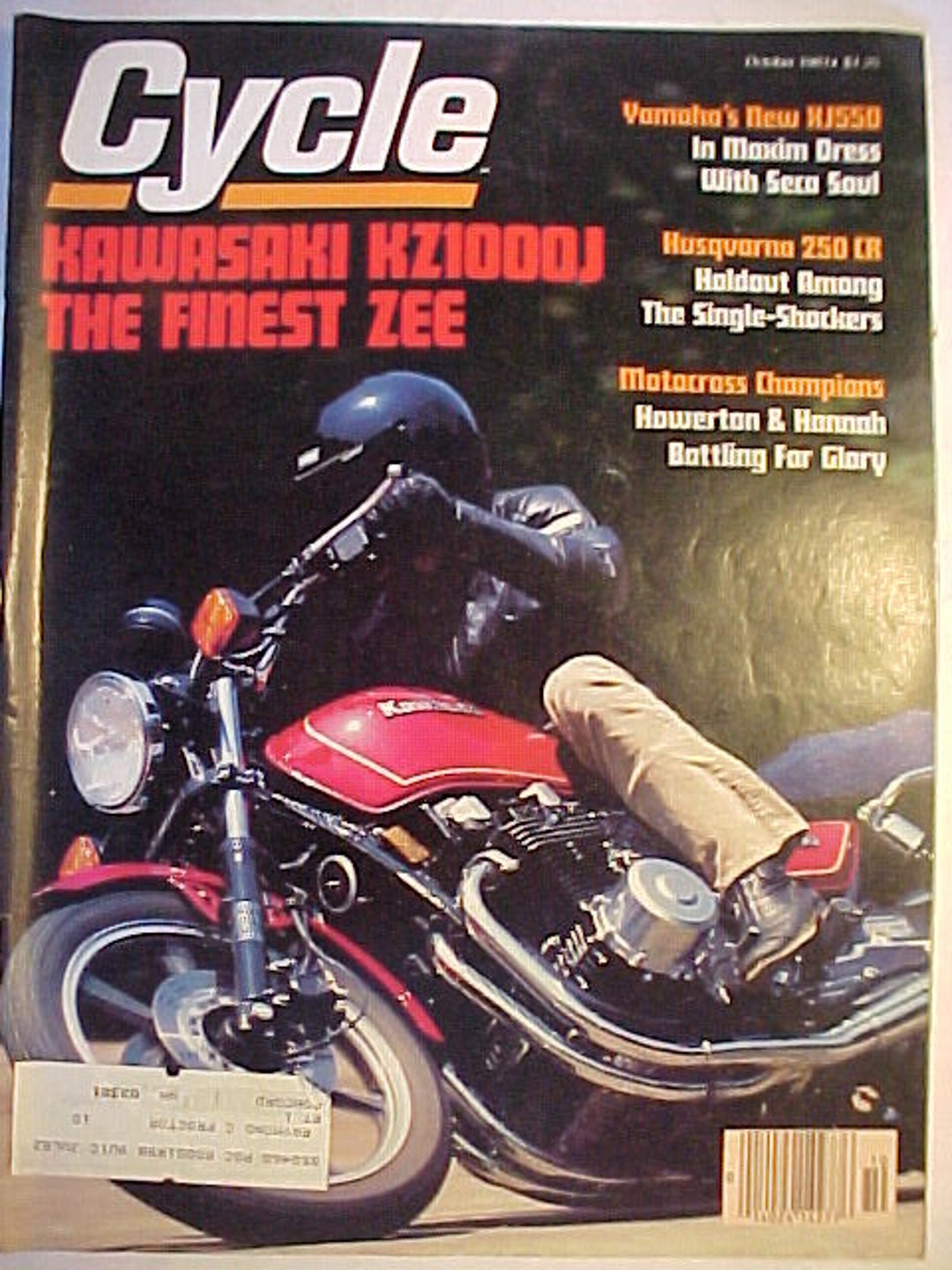 October 1981 CYCLE Motorcycle Magazine With Vintage Motorcycle