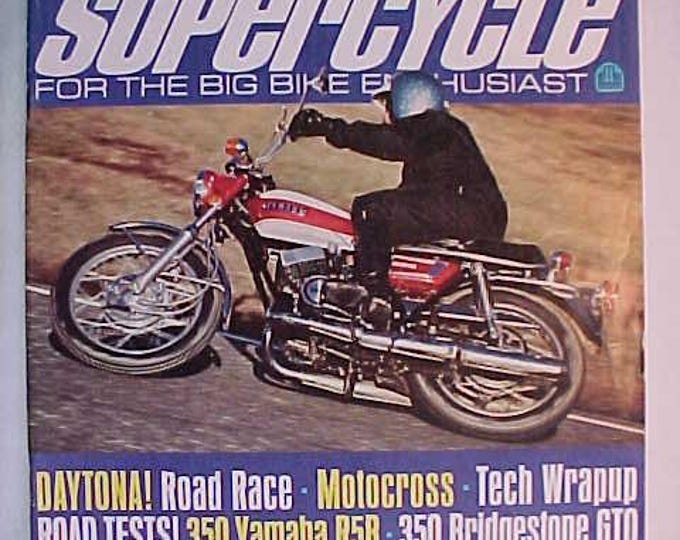 August 1971 Supercycle Magazine With Cliff Gromer on the Cover by Joe ...
