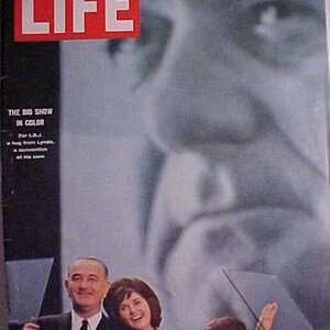 September 4, 1964 LIFE Magazine with Lyndon B. Johnson on the Cover has 80 pages of ads and articles, Birthday Gift Idea No. 4