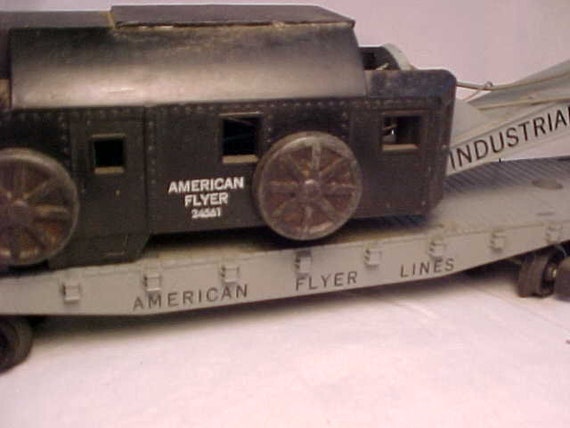 C1950s American Flyer No. 24561 Industrial Brownhoist Crane Train Car 3/16  Scale the A. C. Gilbert Co. New Haven, Conn. 