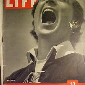 February 7, 1938 LIFE Magazine with Gary Cooper on the Cover has 68 pages of ads and articles, Birthday Gift Idea