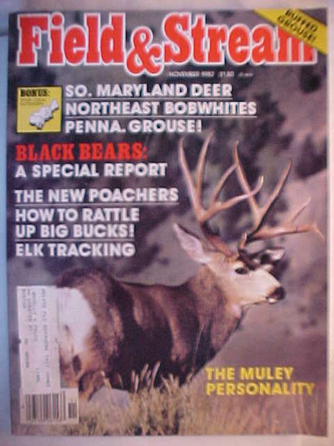 November 1982 Field & Stream Magazine With Cover Art by Etsy