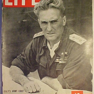 June 24, 1940 LIFE Magazine with Marshal Rodolfo Graziani on the Cover has 104 pages of ads and articles, Birthday Gift Idea No.2