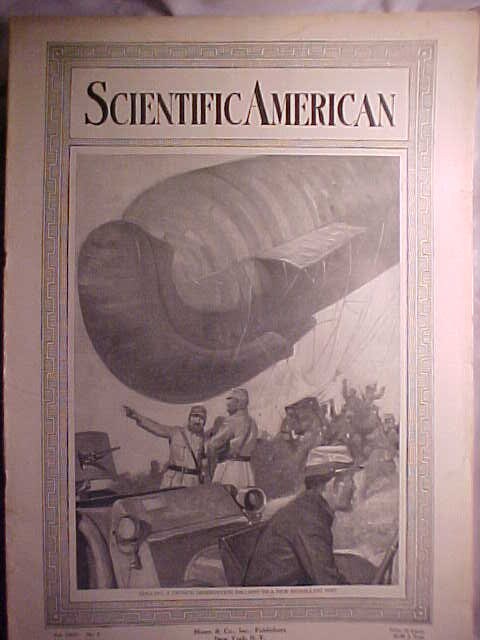 February 12, 1916 Scientific American Magazine With French Observation ...