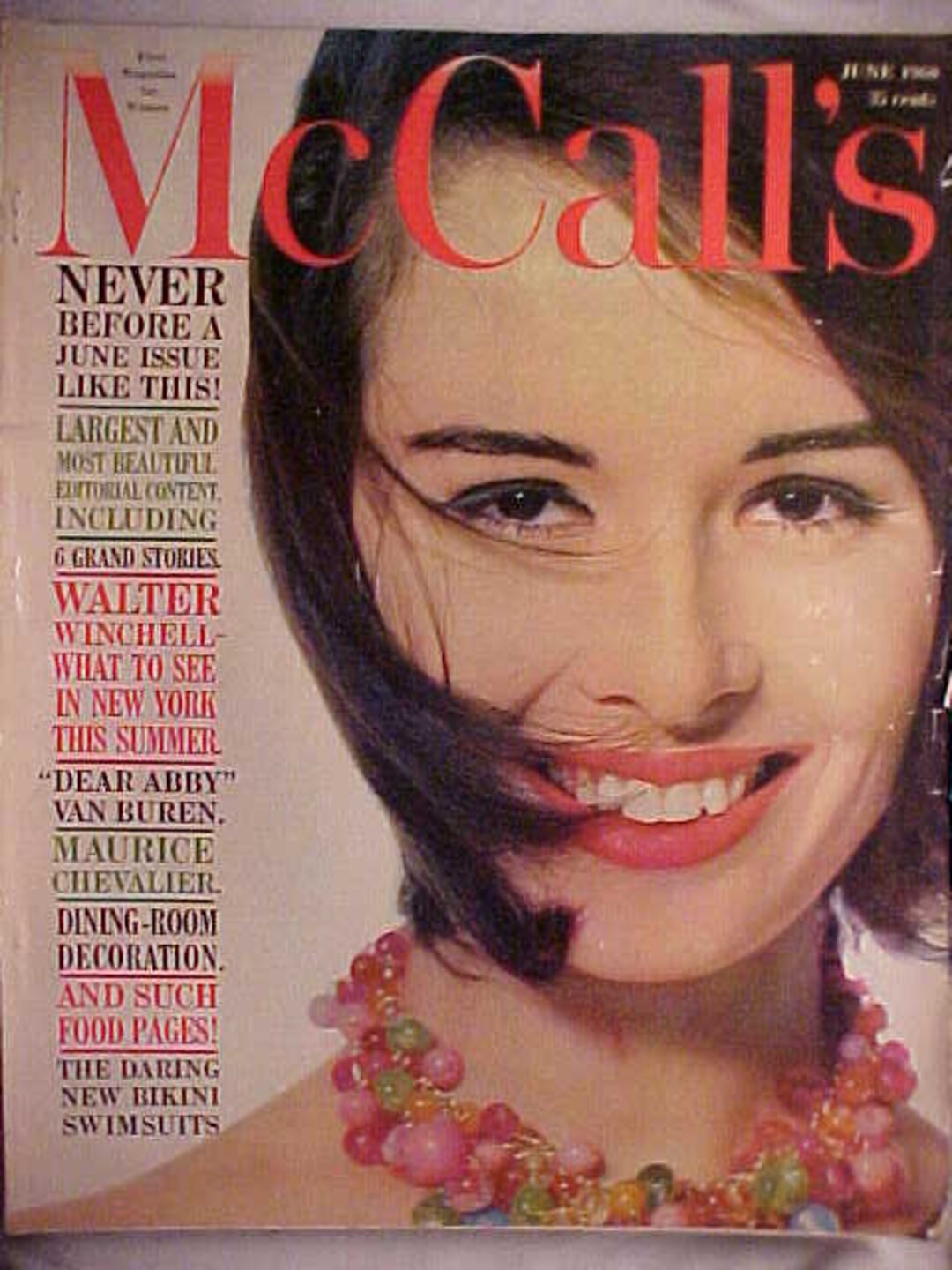 June 1960 Mccall's Magazine With Cover Art by Diane and Allan Arbus