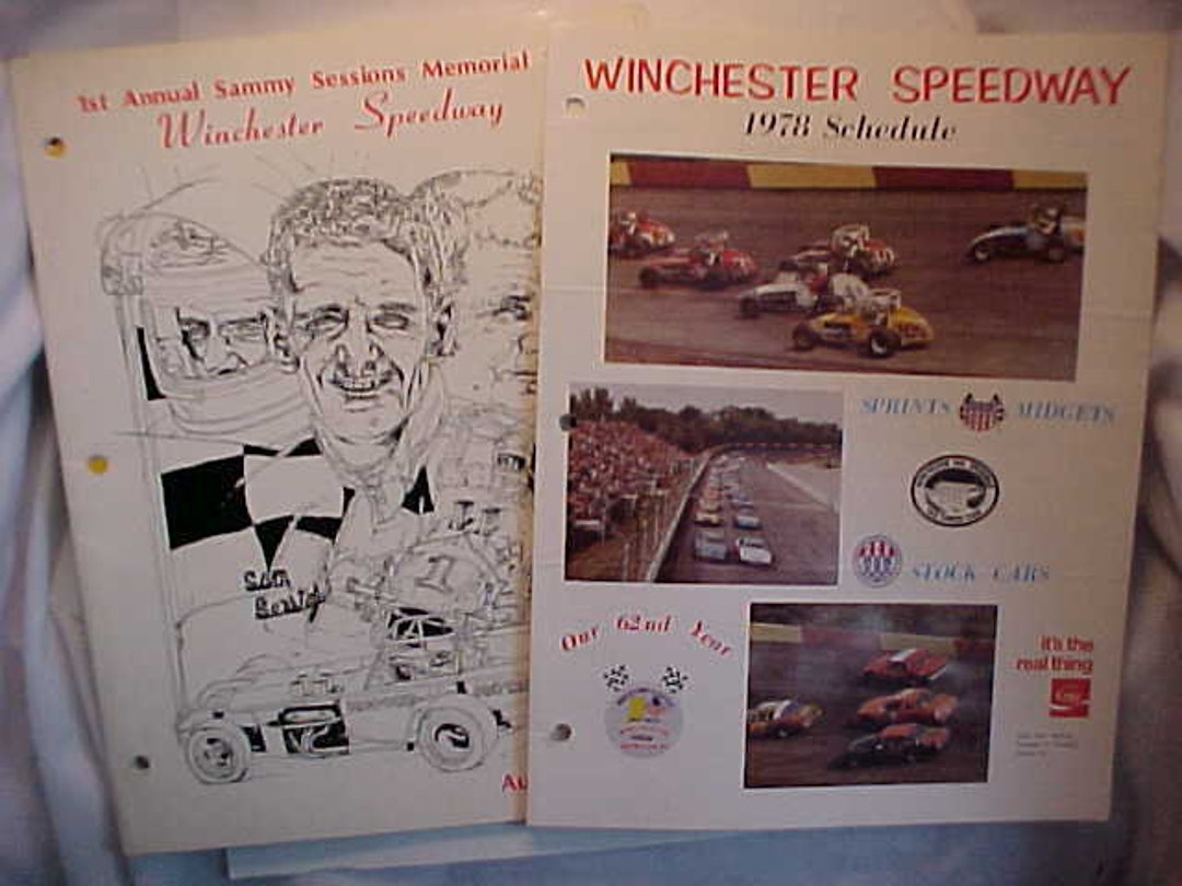 1978 Winchester Speedway World's Fastest Half Mile Track Winchester ...