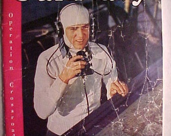 mid August 1946 Our Navy Magazine Operation Crossroads WWII Cover art, WWII World War 2 Magazine of the United States Navy