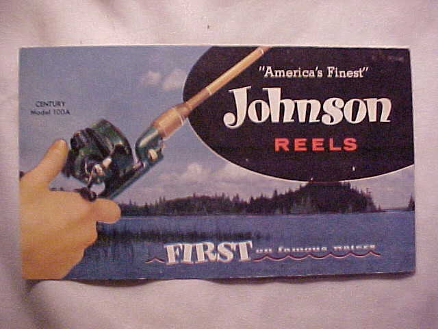 C1950s Johnson Fishing Reels Century Model 100A the Denison Johnson  Corporation Johnson Park Mankato, Minn., Fishing Reel Catalog Brochure 