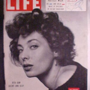 September 15, 1952 LIFE Magazine with Rita Gam on the Cover has 156 pages of ads and articles, Birthday Gift Idea