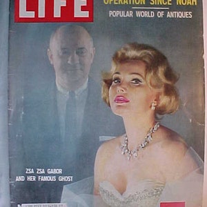 June 29, 1959 LIFE Magazine with Zsa Zsa Gabor on the Cover has 148 pages of ads and articles, Birthday Gift Idea No.3