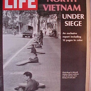 April 7, 1967 LIFE Magazine with North Vietnam Under Siege on the Cover has 122 pages of ads and articles, Birthday Gift Idea