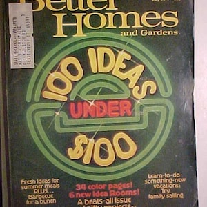 July 1977 Better Homes & Gardens Magazine has 202 pages of ads, articles with Cover art by Rudy Evans, Kuhn Garmon, Interior Decor