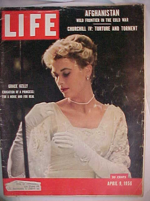 April 9, 1956 LIFE Magazine with Grace Kelly on the Cover has 216 pages of ads and articles, Birthday Gift Idea