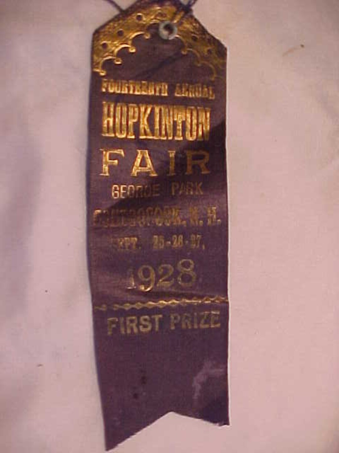September 252627, 1928 Fourteenth Annual Hopkinton Fair Park Contoocook, N.H., First