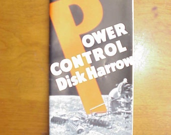 c1930s J. I. Case Power Control Disk Harrow No. 70 Series J. I. Case Co. Racine, Wis. Advertising Brochure catalog