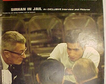 January 17, 1969 LIFE Magazine with Sirhan Bishara Sirhan on the Cover has 78 pages of ads and articles