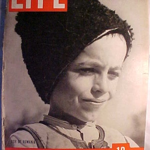 January 9, 1939 LIFE Magazine with Boy of Rumania on the Cover has 60 pages of ads and articles, Birthday Gift Idea