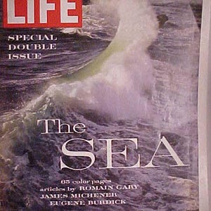 December 21, 1962 LIFE Magazine with Double Issue The SEA on the Cover has 176 pages of ads and articles, Birthday Gift Idea