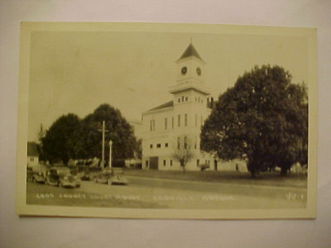 C1930 40 Coos County Court House Coquille Oregon Oregon Real Photo Post Card RPPC Oregon C1930 40 Coos County Court House Coquille Oregon Oregon Real Photo Post Card RPPC Oregon