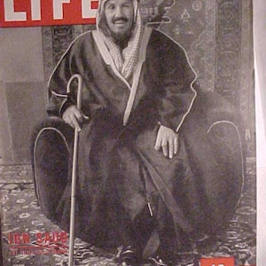 May 31, 1943 LIFE Magazine with IBN Saud Ruler of Saudi Arabia on the Cover has 96 pages of ads and articles, Birthday Gift Idea #2