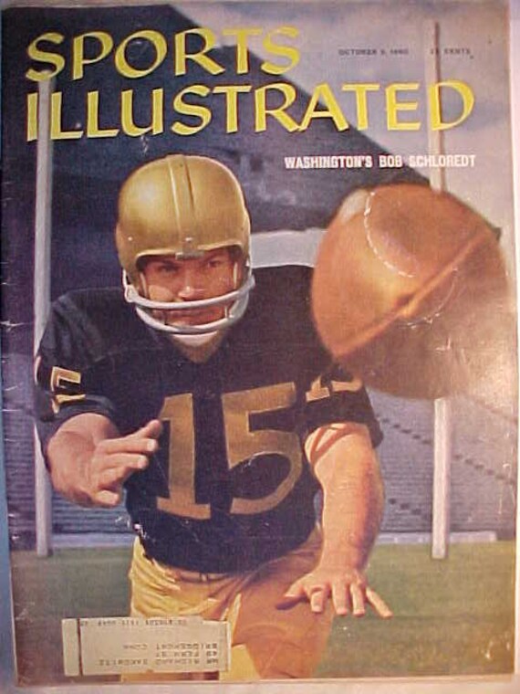 October 3 1960 Sports Illustrated Magazine With Football Bob Etsy