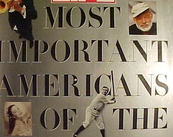Fall 1990 LIFE Magazine with Important Americans of 20th Century on the Cover has 116 pages of ads and articles, Birthday Gift Idea