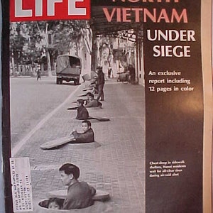 April 7, 1967 LIFE Magazine with North Vietnam Under Siege on the Cover has 122 pages of ads and articles, Birthday Gift Idea No.2
