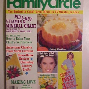 March 3, 1987 Family Circle Magazine cover art by Bill McGinn has 116 Pages of Nice Ads & Articles, Magazine for Women, Birthday Gift