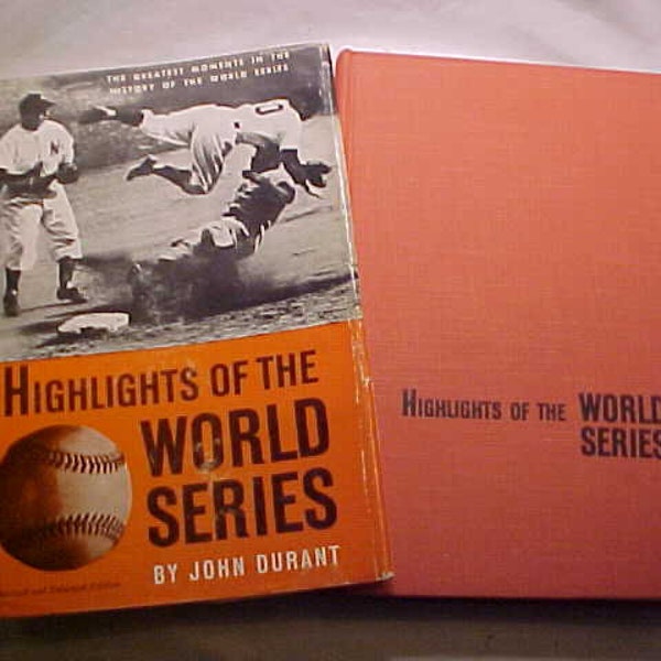 1971 Highlights of the World Series by John Durant Published by Hastings House Publishers New York, Vintage Baseball Book with Dust Jacket