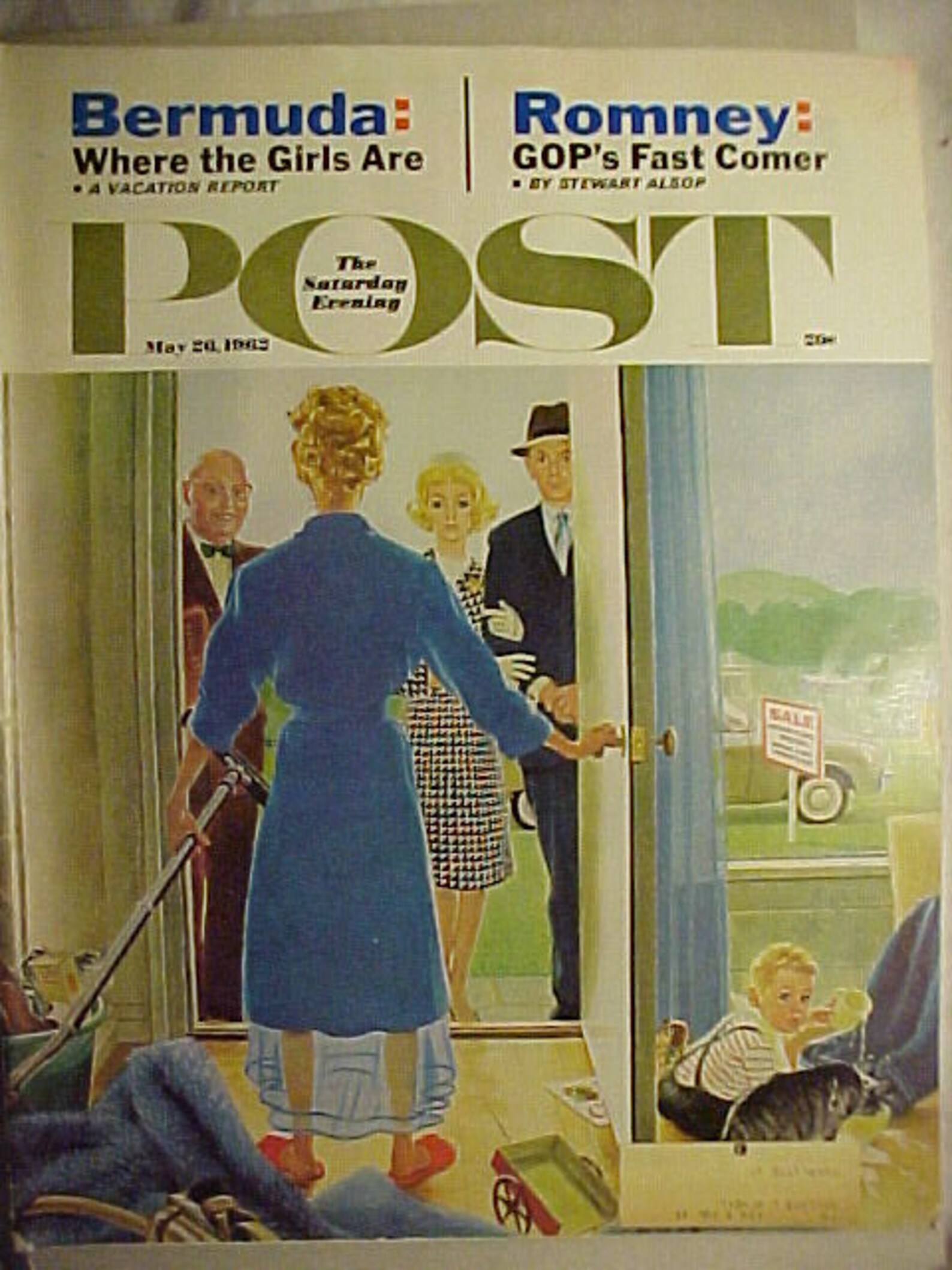 May 26 1962 Saturday Evening Post Magazine with Cover art By Etsy