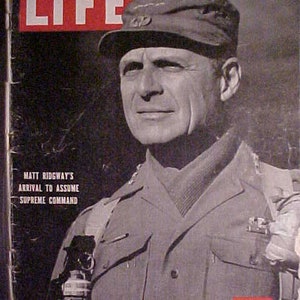 April 30, 1951 LIFE Magazine with Matt Ridgeway Korean War on the cover has 120 pages of ads and Articles, Birthday Gift Idea