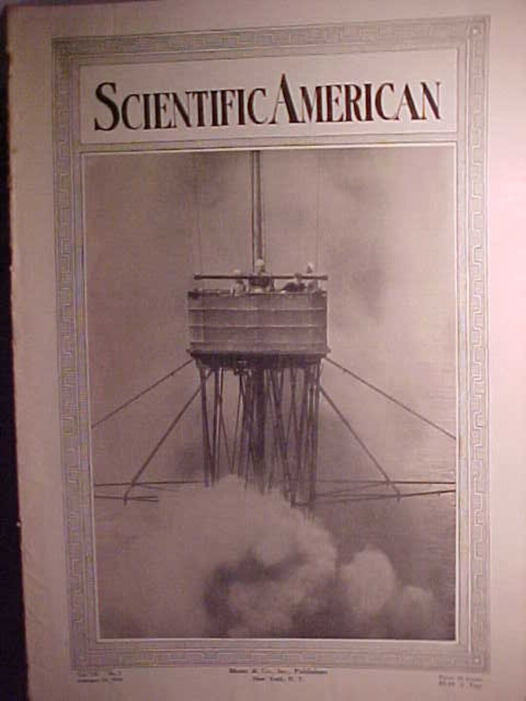 February 14, 1914 Scientific American Magazine With Ships Crow's Nest ...
