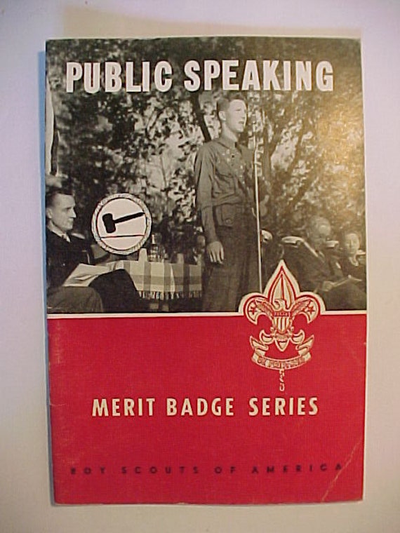 1960 public speaking merit badge series boy scouts of america etsy public speaking merit badge