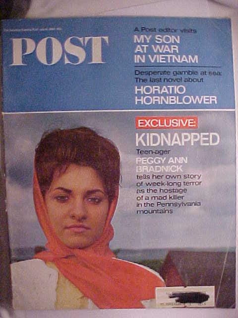 July 16, 1966 Saturday Evening Post Magazine With Kidnapped Peggy