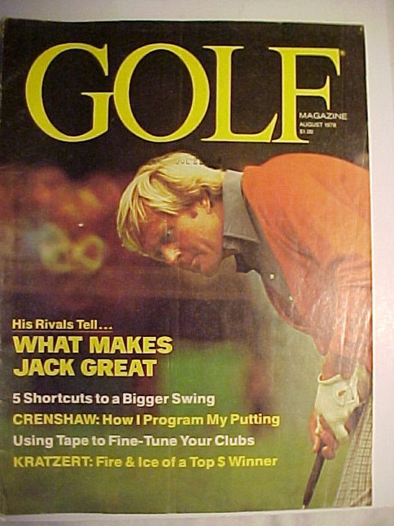 August 1978 GOLF World's Largest Golf Magazine With Jack | Etsy