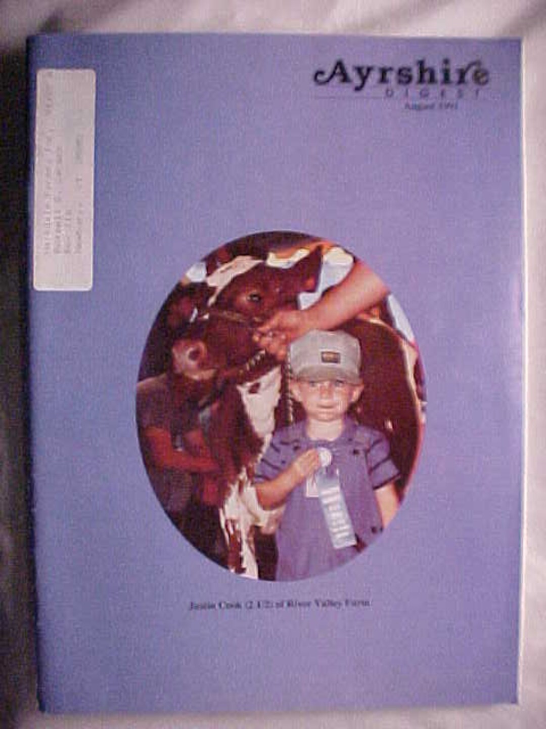 August 1991 the Ayrshire Digest Magazine the Ayrshire Breeders Etsy